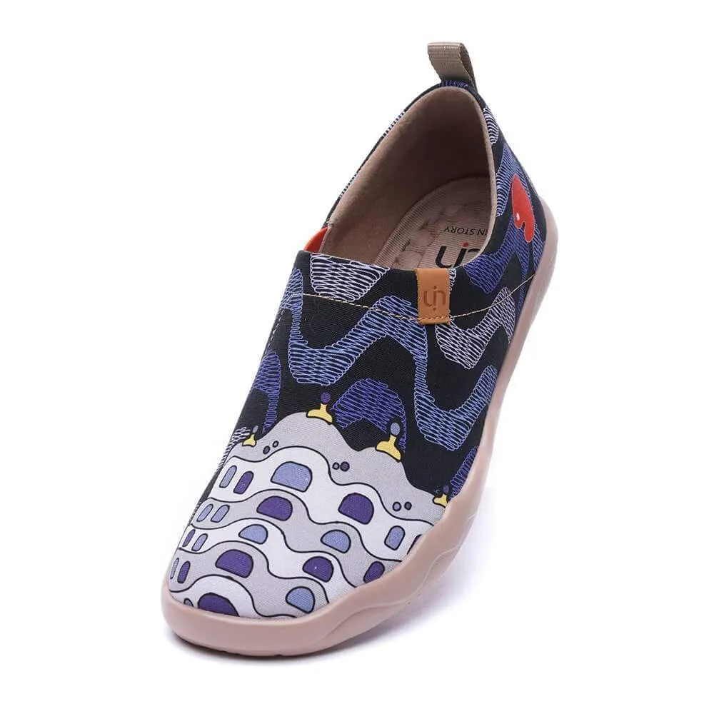 -LA PEDRERA- Men Canvas Art Painted Shoes