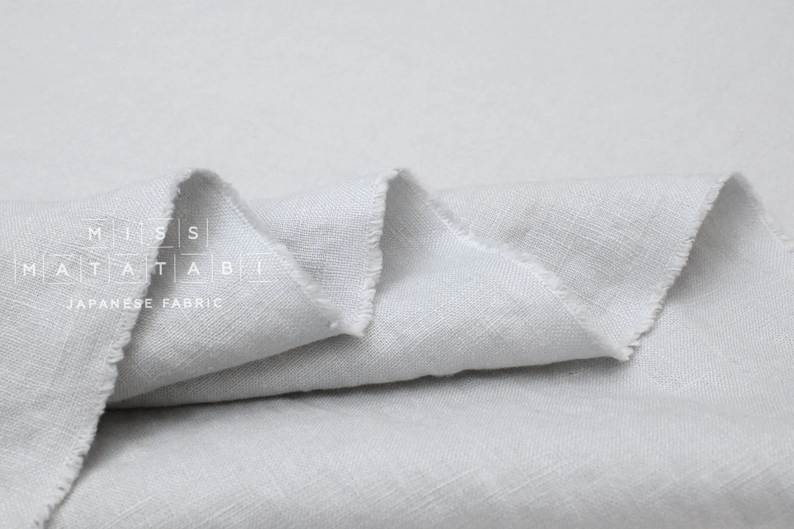 100% washed linen - light grey