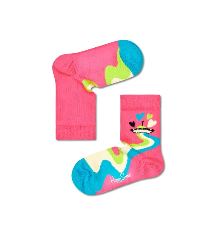 3-Pack Kids Hearts and Stars Socks Gift Set