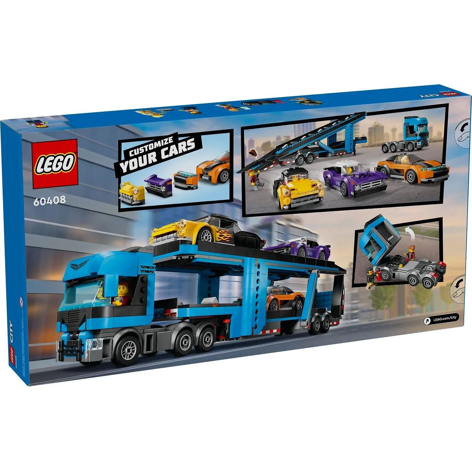 60408 LEGO CITY CAR TRANSPORTER TRUCK WITH SPORTS CARS