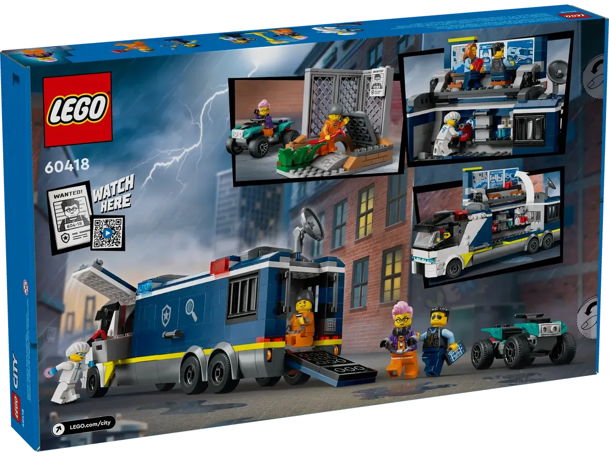 60418 LEGO CITY POLICE MOBILE CRIME LAB TRUCK