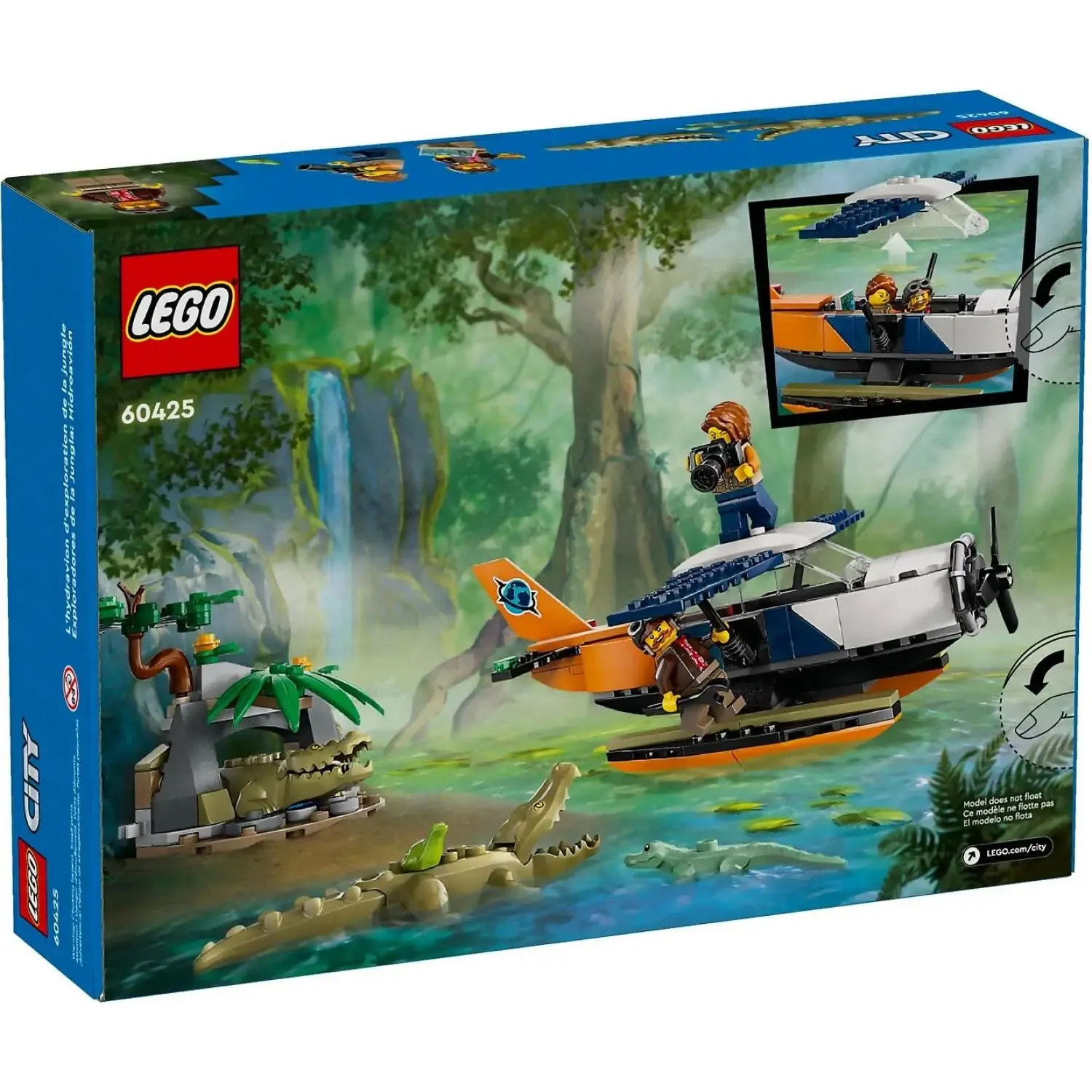 60425 LEGO CITY JUNGLE EXPLORER WATER PLANE