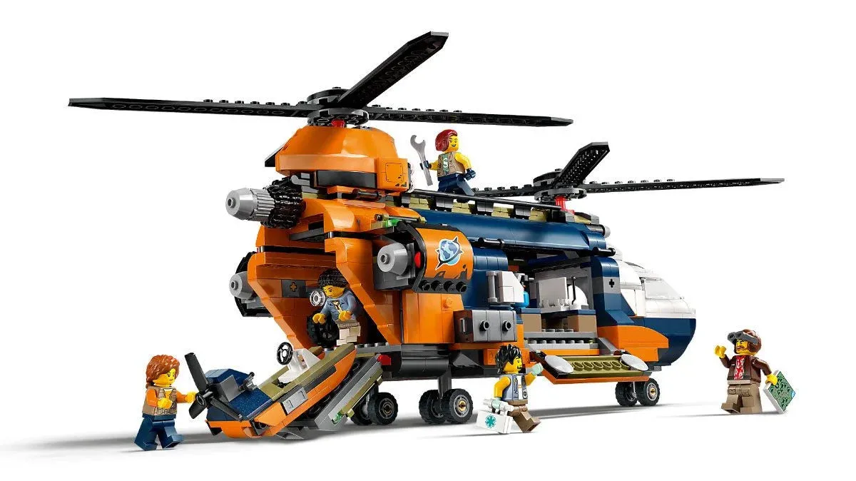 60437 LEGO CITY JUNGLE EXPLORER HELICOPTER AT BASE CAMP