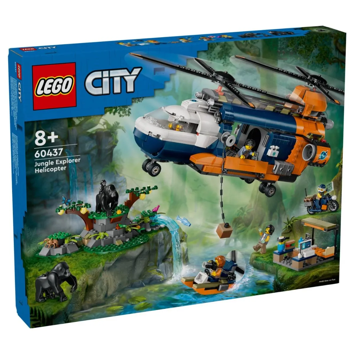 60437 LEGO CITY JUNGLE EXPLORER HELICOPTER AT BASE CAMP