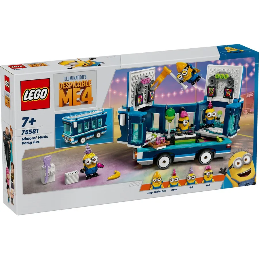 75581 LEGO Despicable Me 4 Minions' Music Party Bus