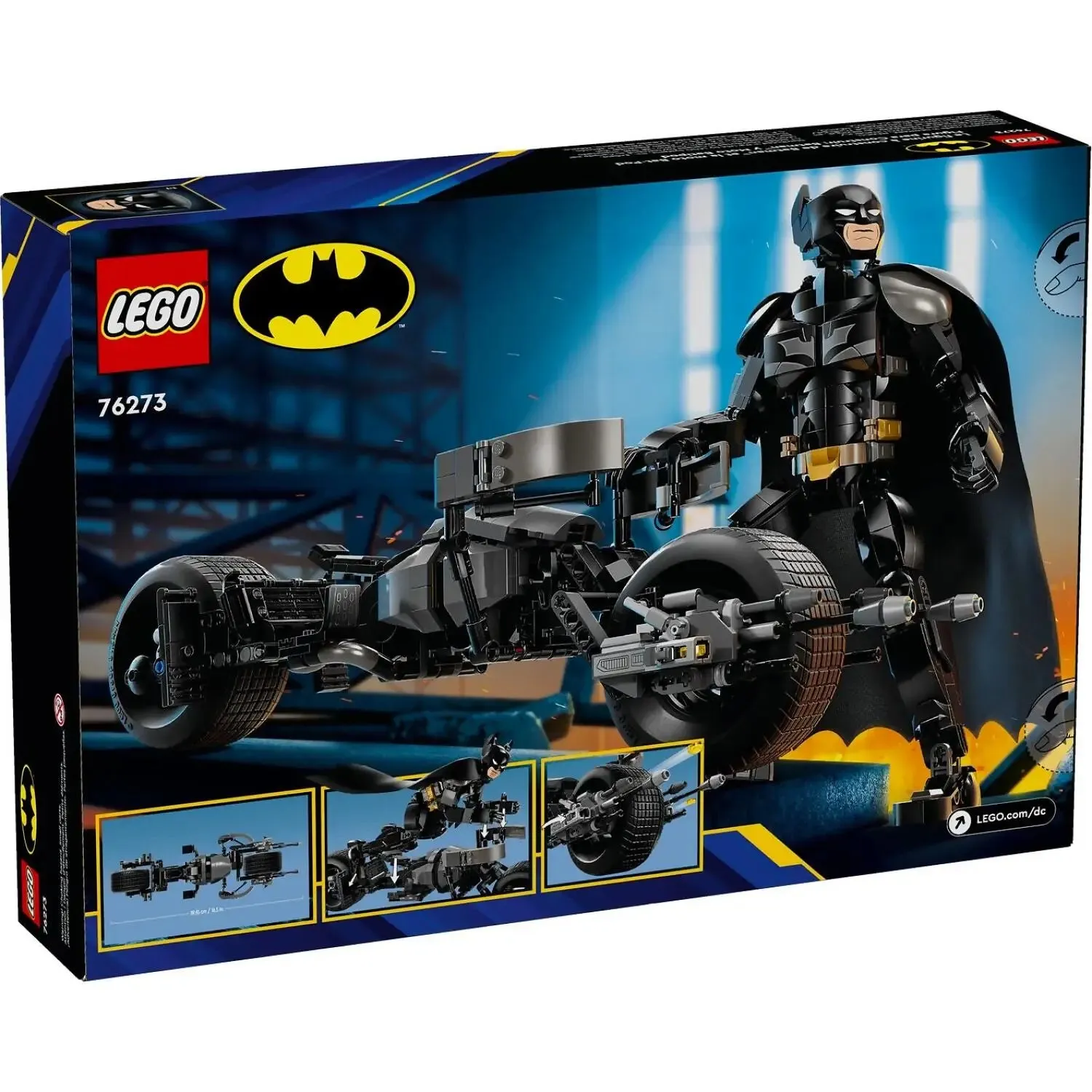 76273 LEGO DC SUPER HEROES BATMAN CONSTRUCTION FIGURE AND THE BAT-POD BIKE