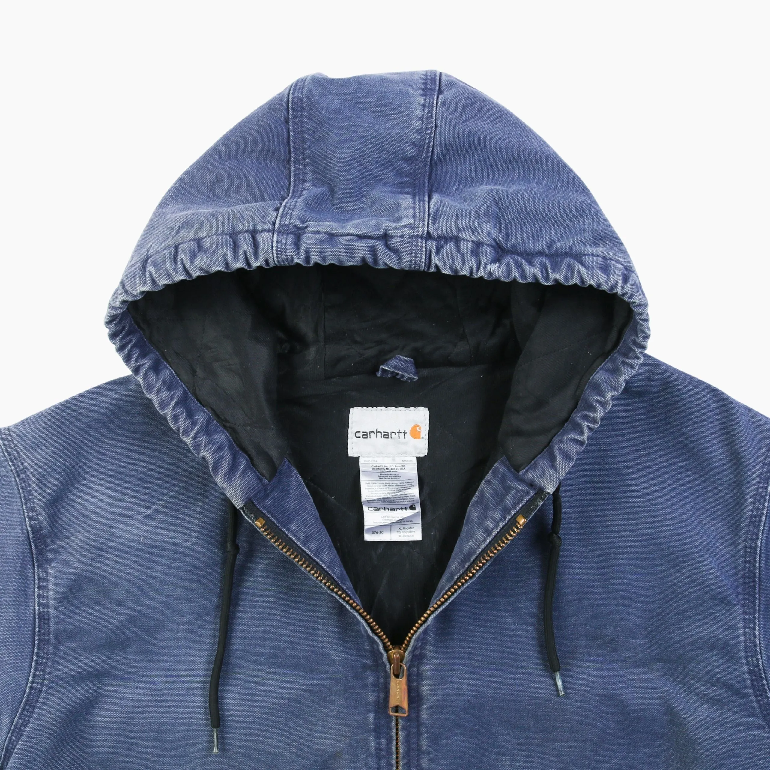 Active Hooded Jacket - Washed Blue