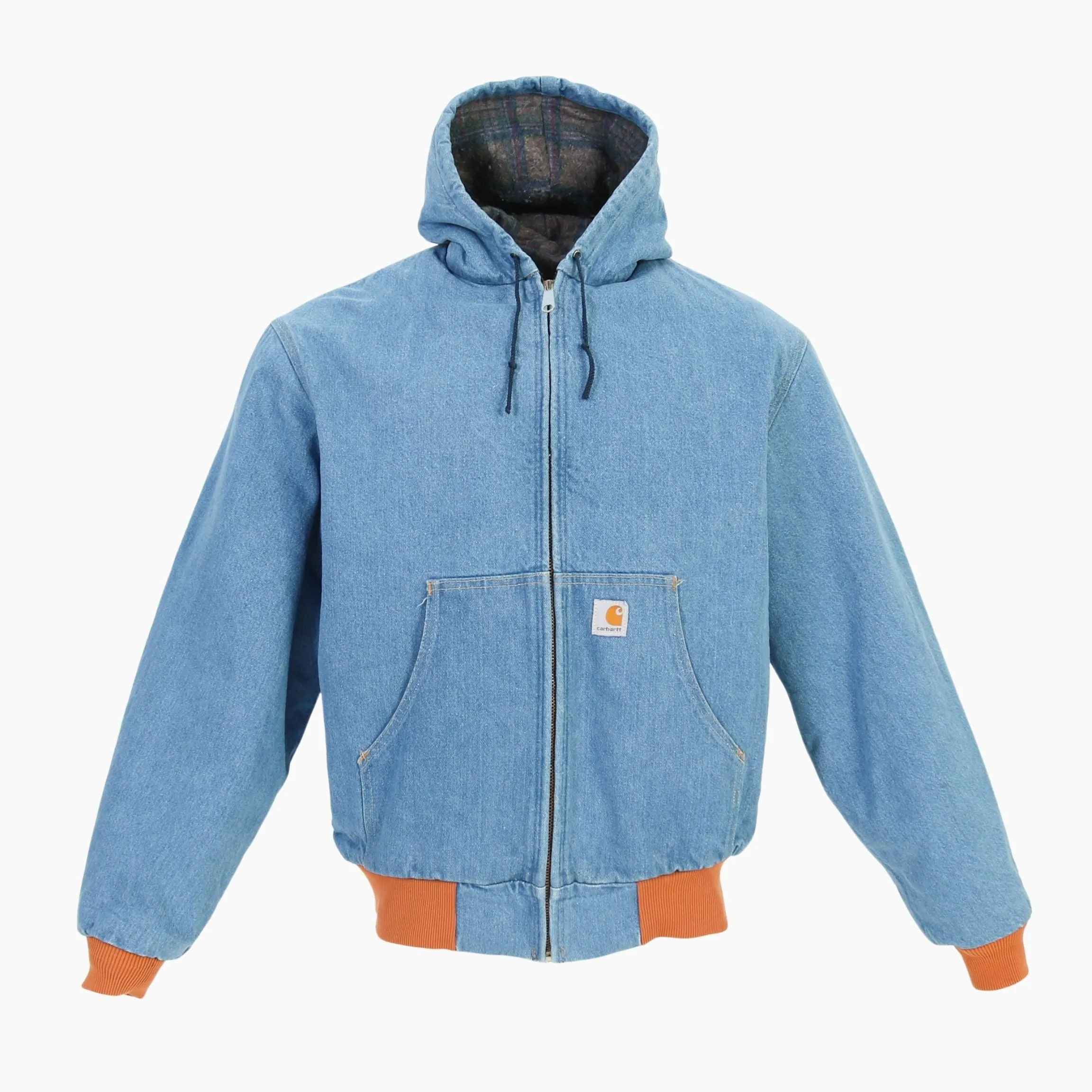 Active Hooded Jacket - Washed Denim