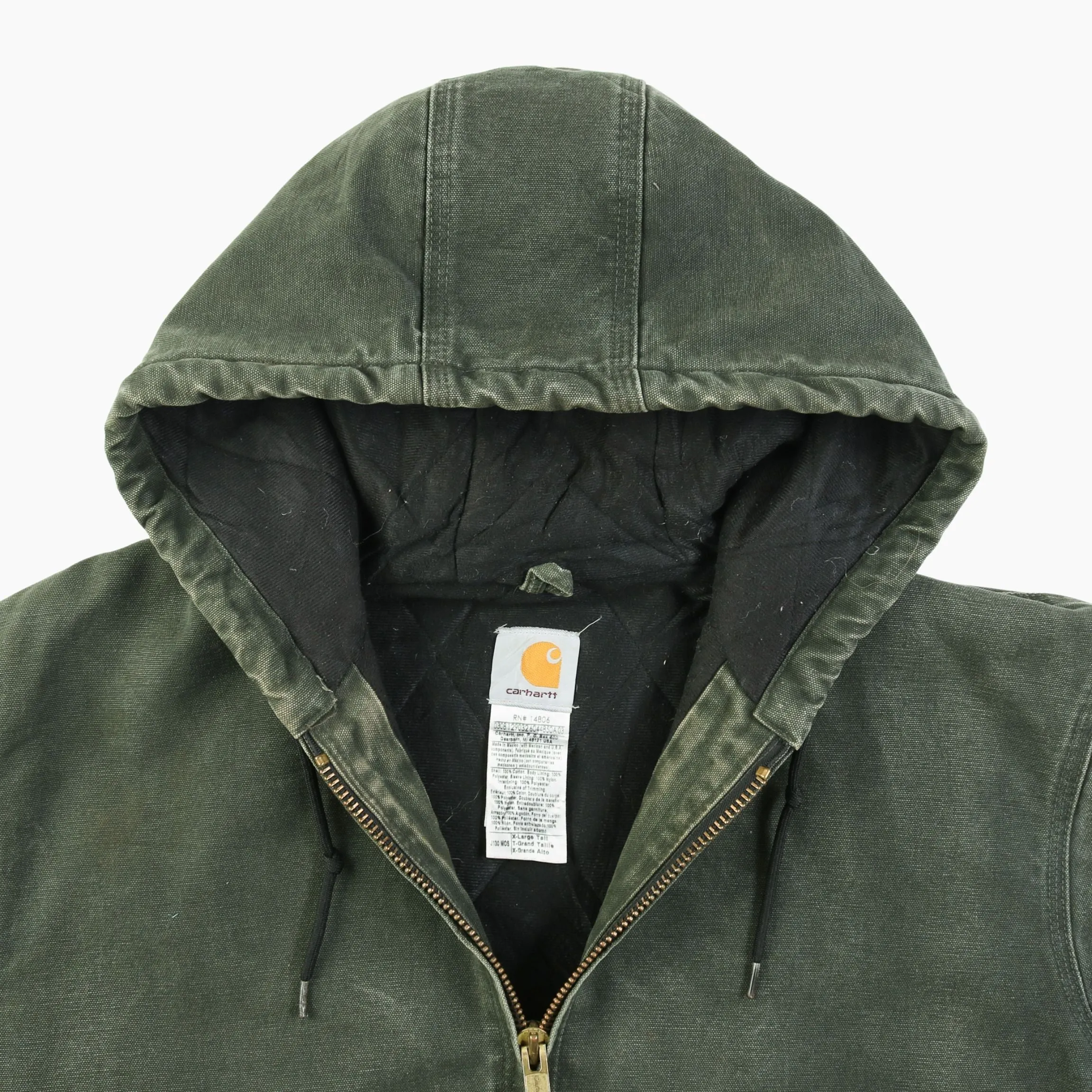 Active Hooded Jacket - Washed Green