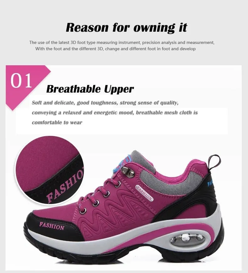 Air Cushion Athletic Walking Shoes - Comfortable, Breathable, Height-Increasing