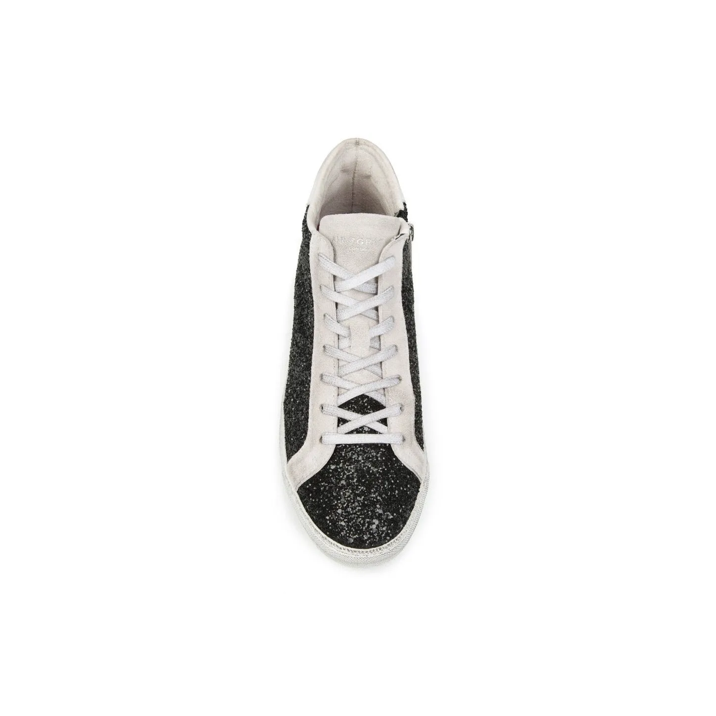 Alto: Black Glitter High Top Trainer