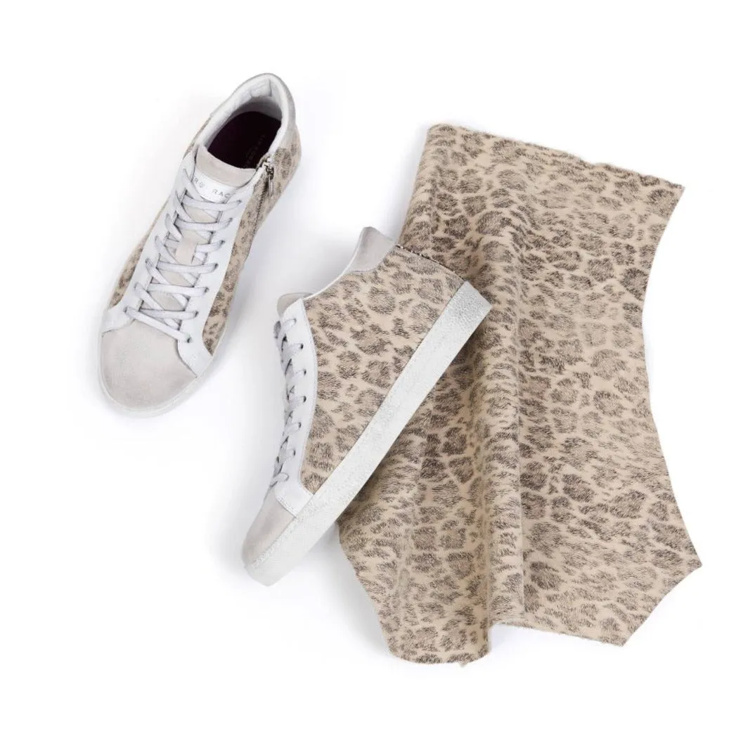 Alto: Leopard & Metallic High Top Trainers