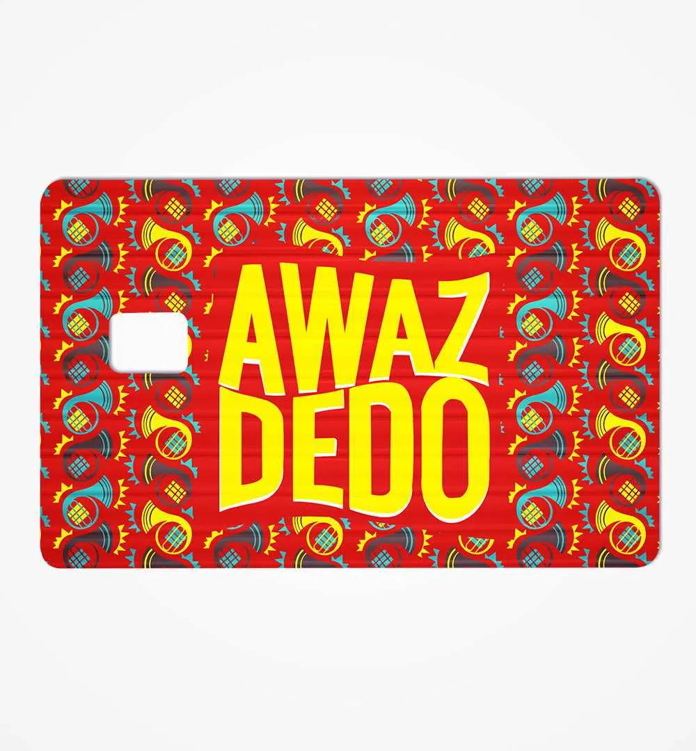 Awaz Dedo credit card skin