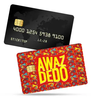 Awaz Dedo credit card skin