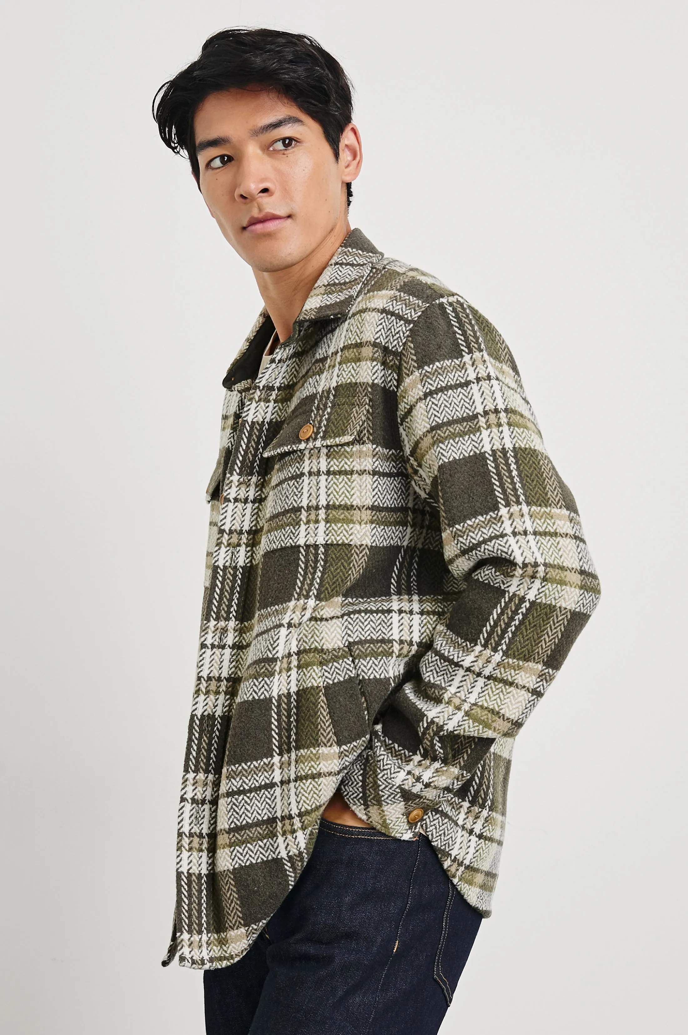 BERKSHIRE SHIRT JACKET - GRAPE LEAF CEDAR