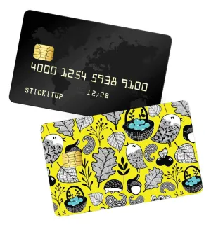 Bird Pattern credit card skin