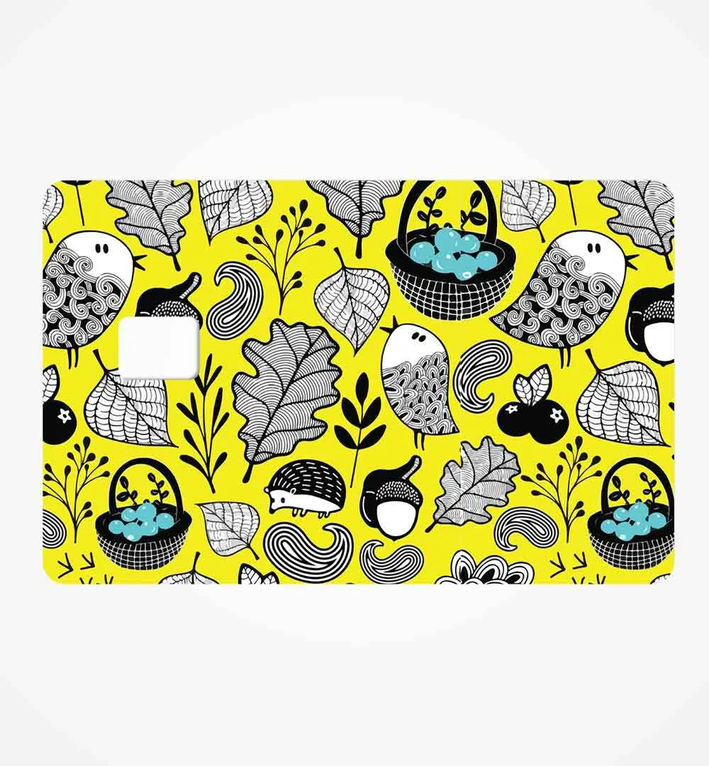 Bird Pattern credit card skin