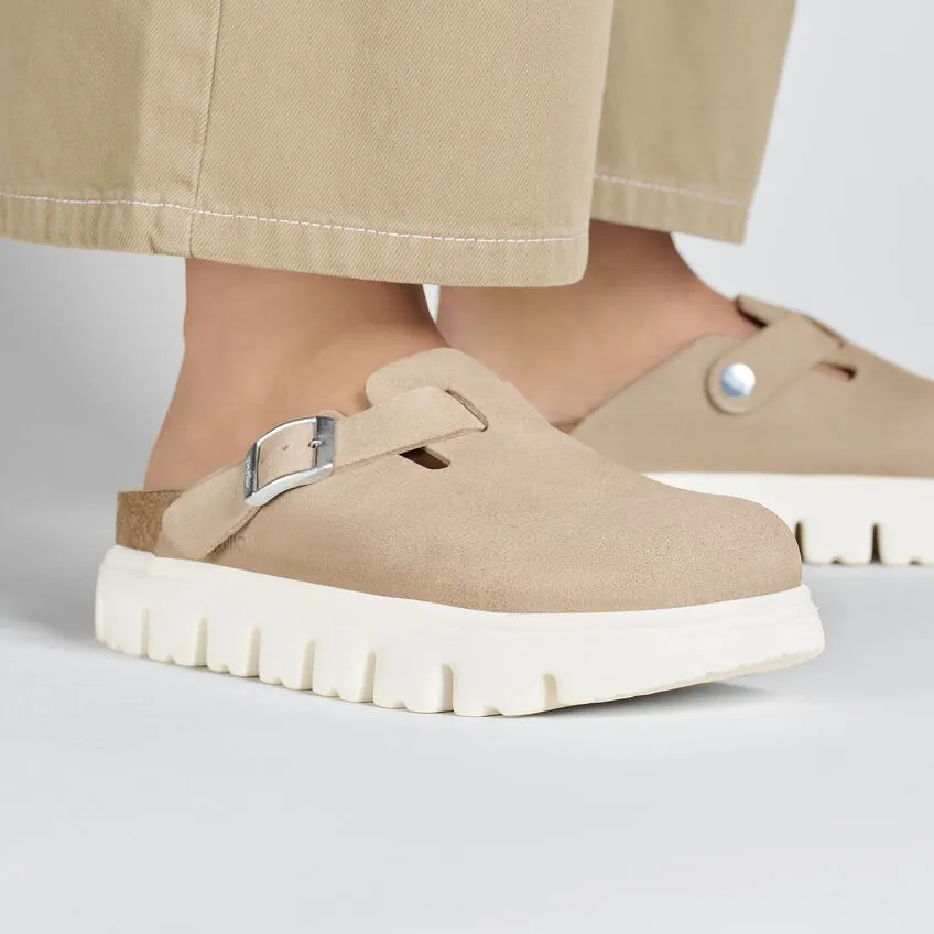 Birkenstock Boston Chunky in Suede