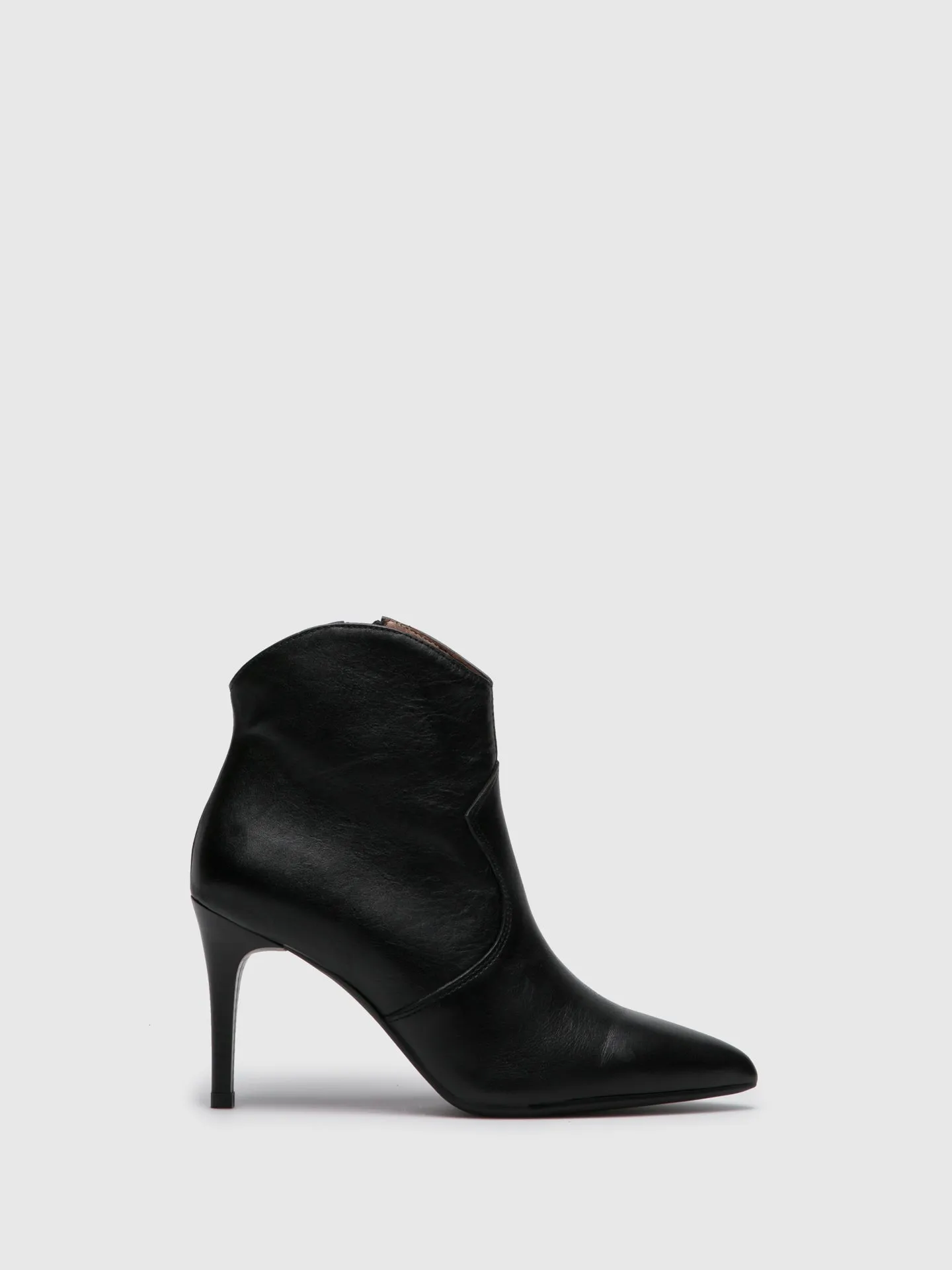 Black Pointed Toe Ankle Boots