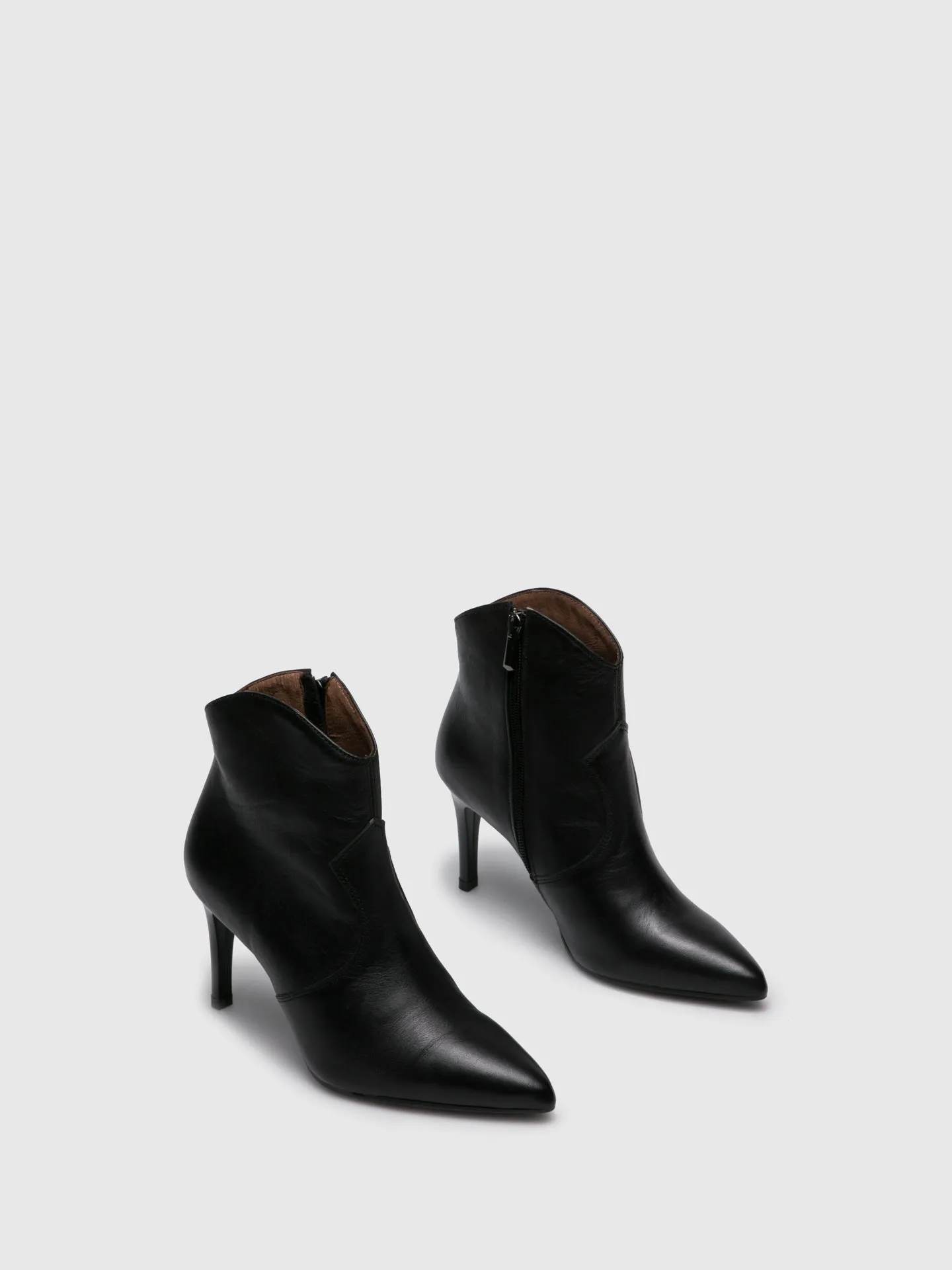 Black Pointed Toe Ankle Boots