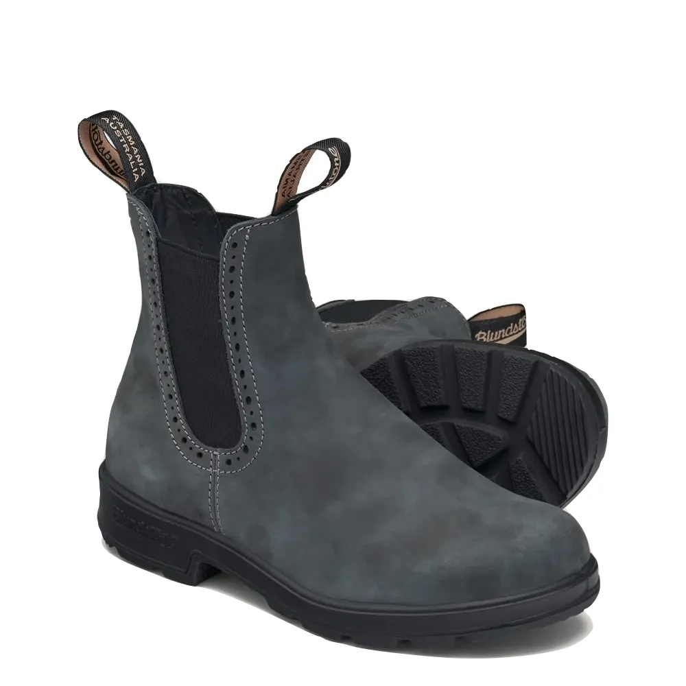 Blundstone Women's 1630 Original High Top Chelsea Boot in Rustic Black