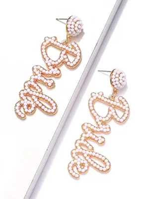 Bride Beaded Earrings