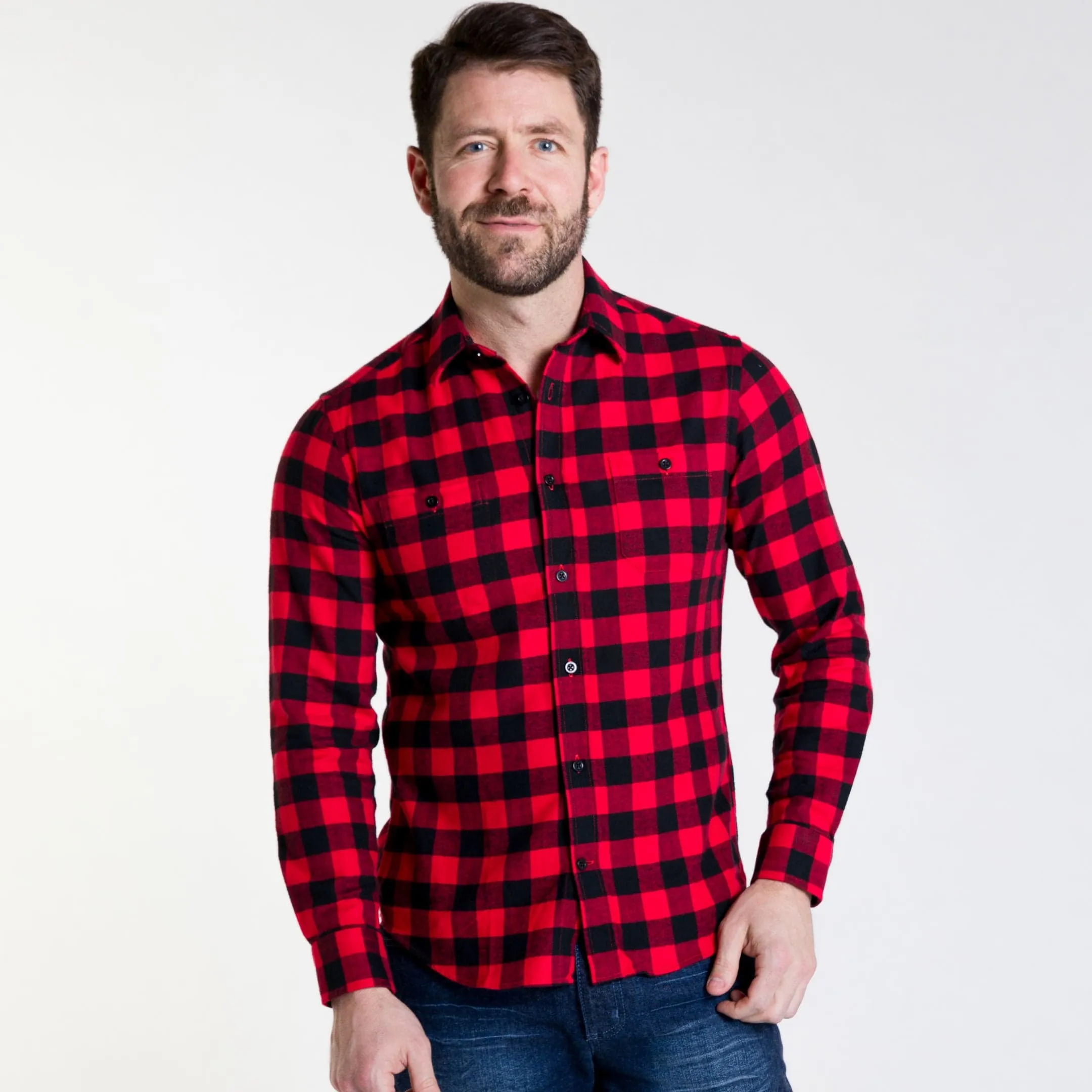 Buffalo Plaid Flannel Shirt