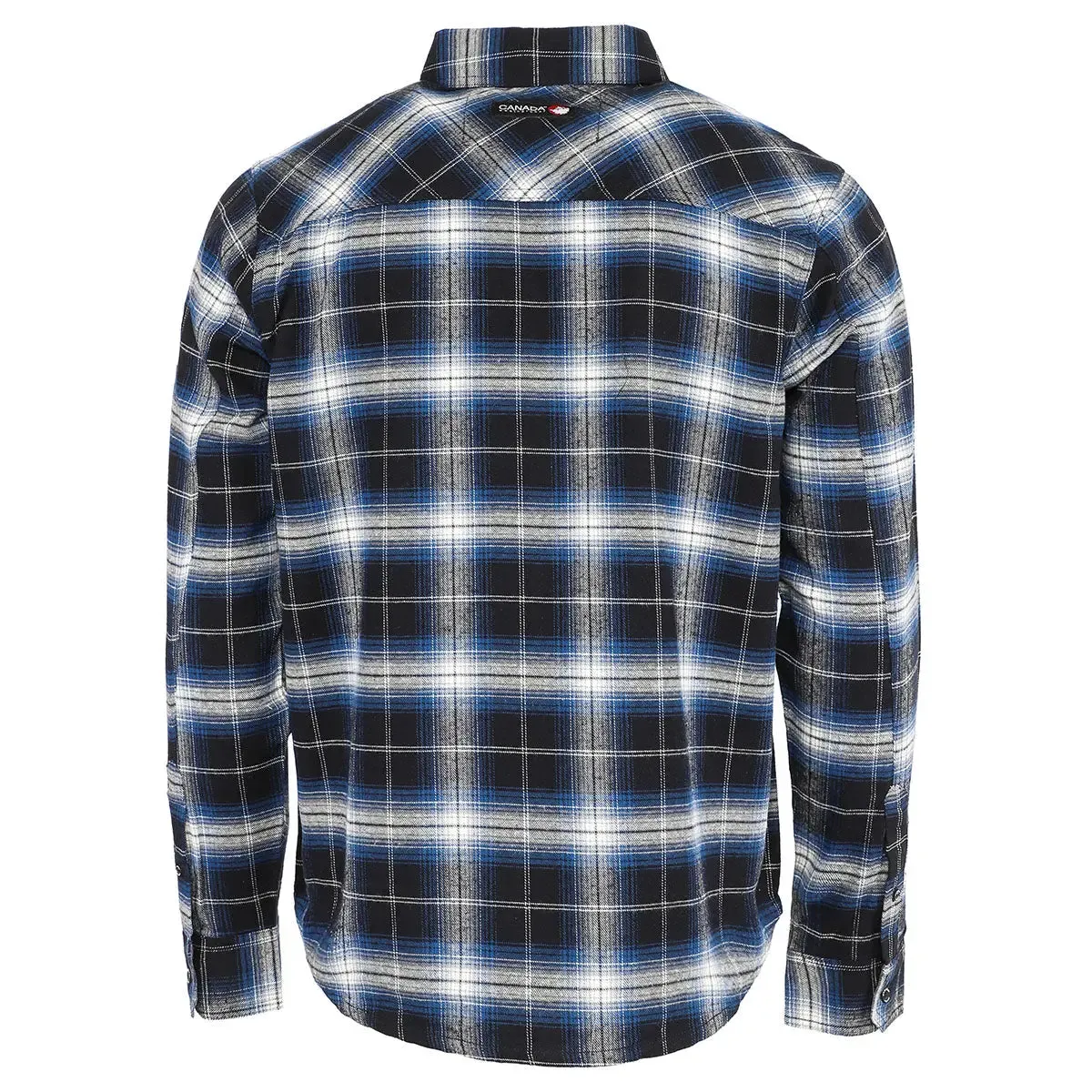 Canada Weather Gear Men's Flannel With Chambray Lined Collar