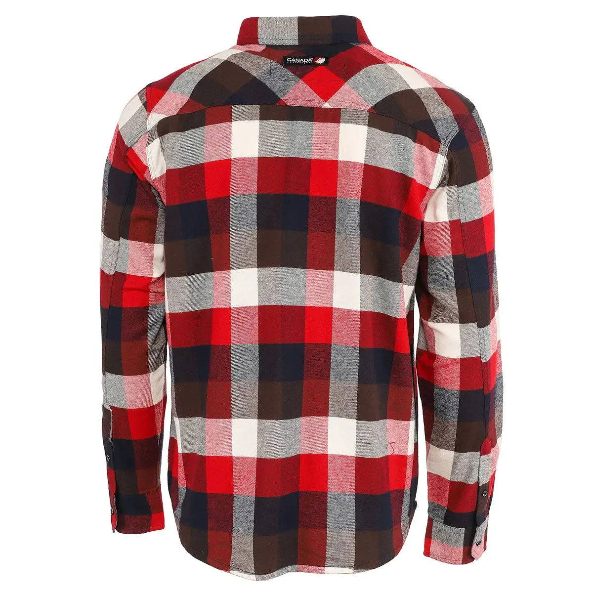 Canada Weather Gear Men's Flannel With Chambray Lined Collar