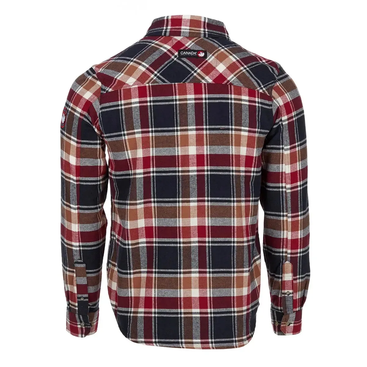 Canada Weather Gear Men's Flannel With Chambray Lined Collar