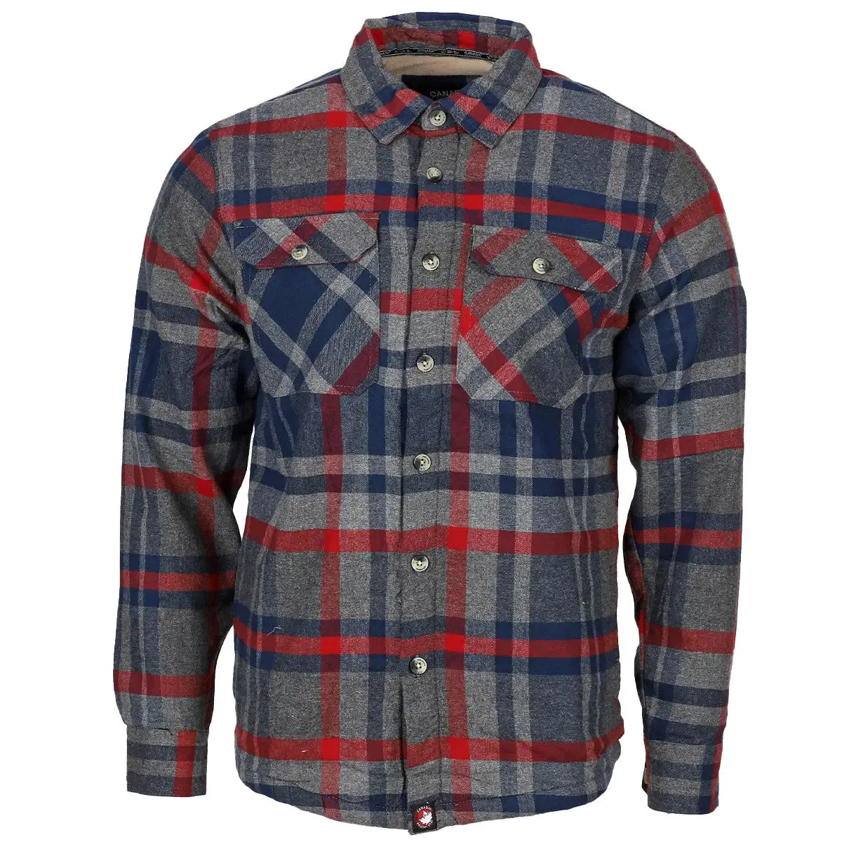 Canada Weather Gear Men's Fleece Lined Flannel