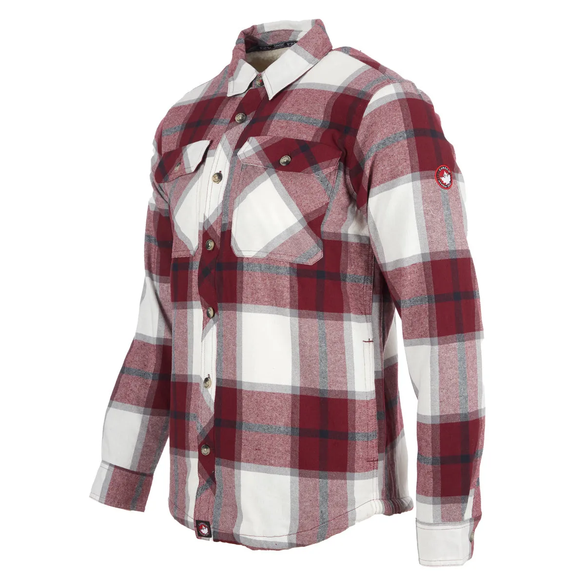 Canada Weather Gear Men's Sherpa Lined Flannel