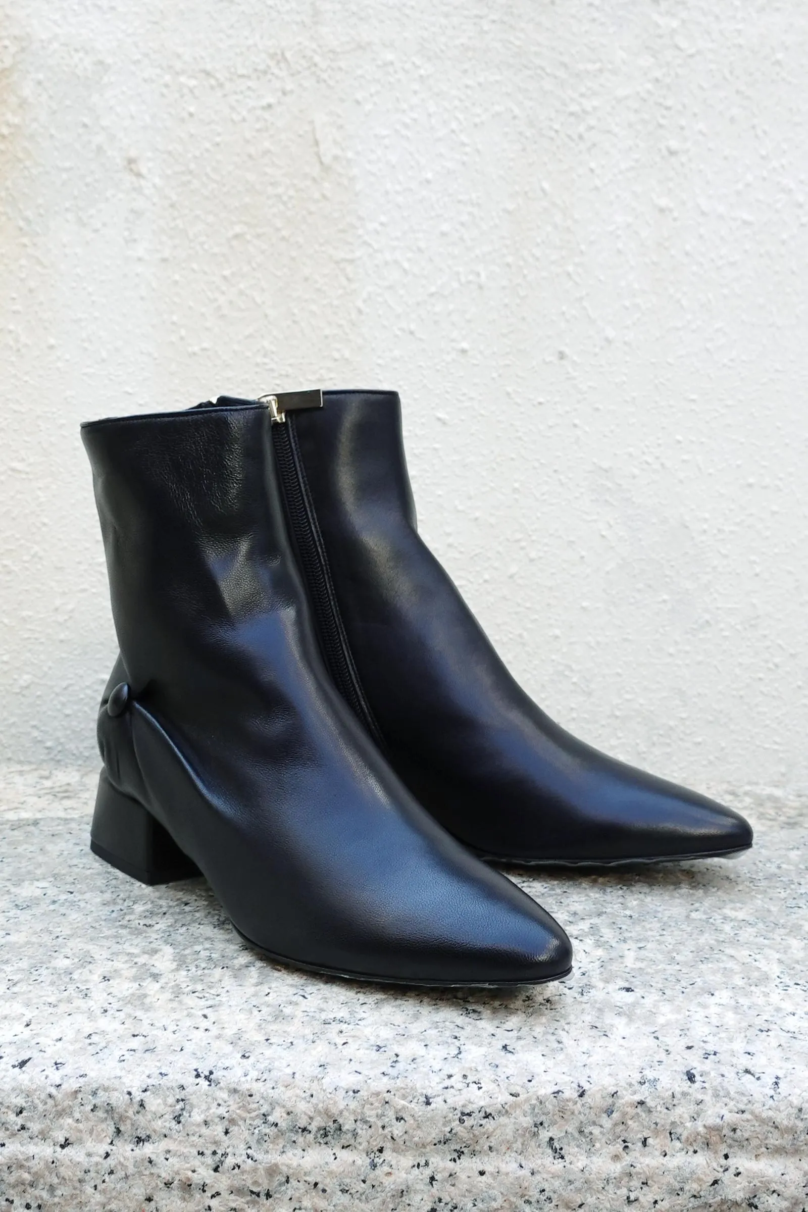 Capitonne Leather Ankle Boots