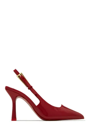 Caroline Slingback Pumps - Cherry