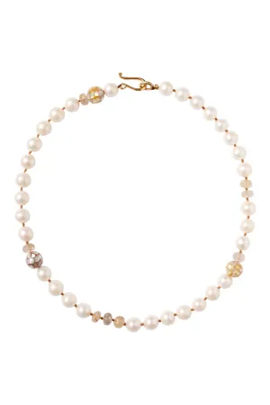 Chan Luu Necklace in White Pearl MIx