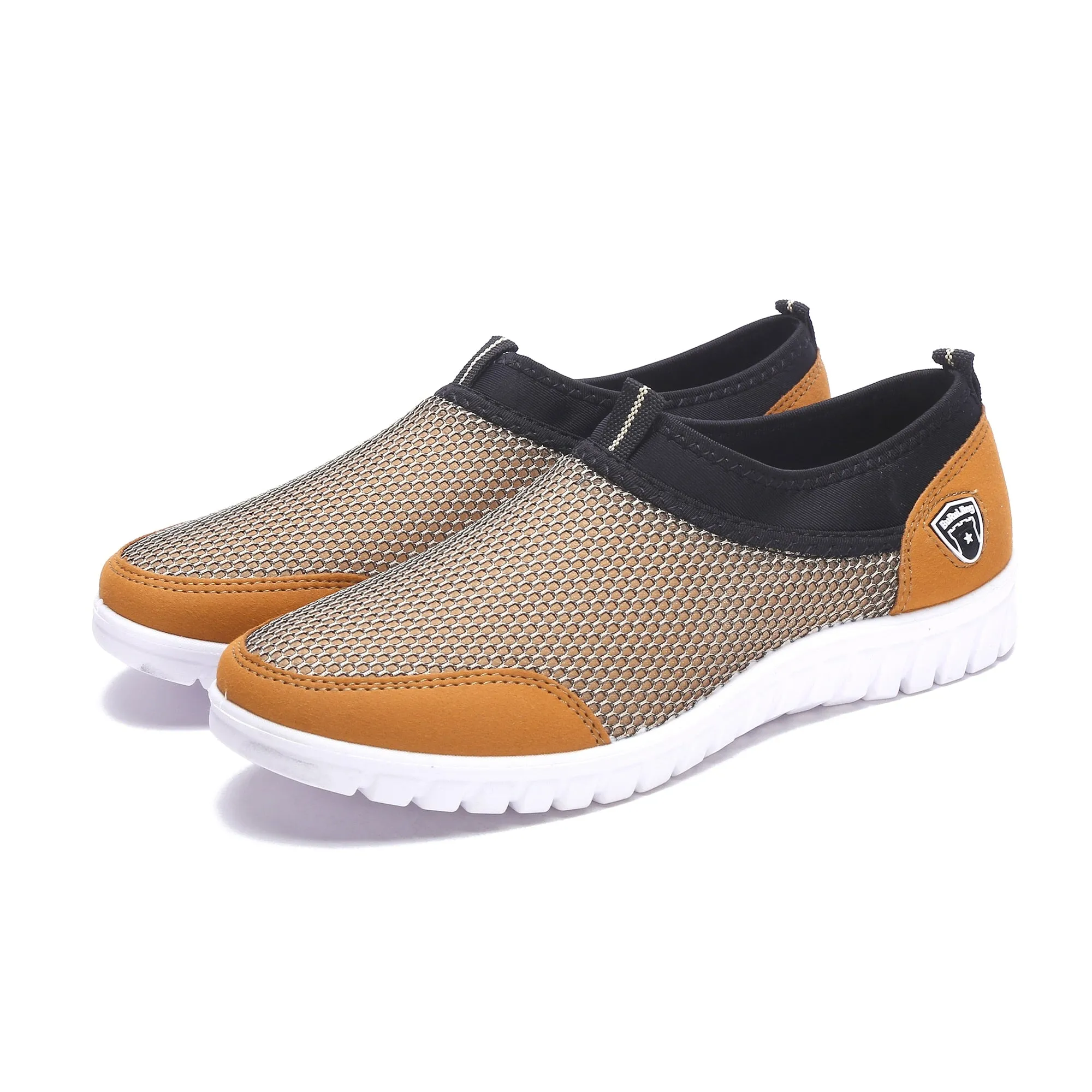 ComfyBoat Breatheable Slip Ons - Tan