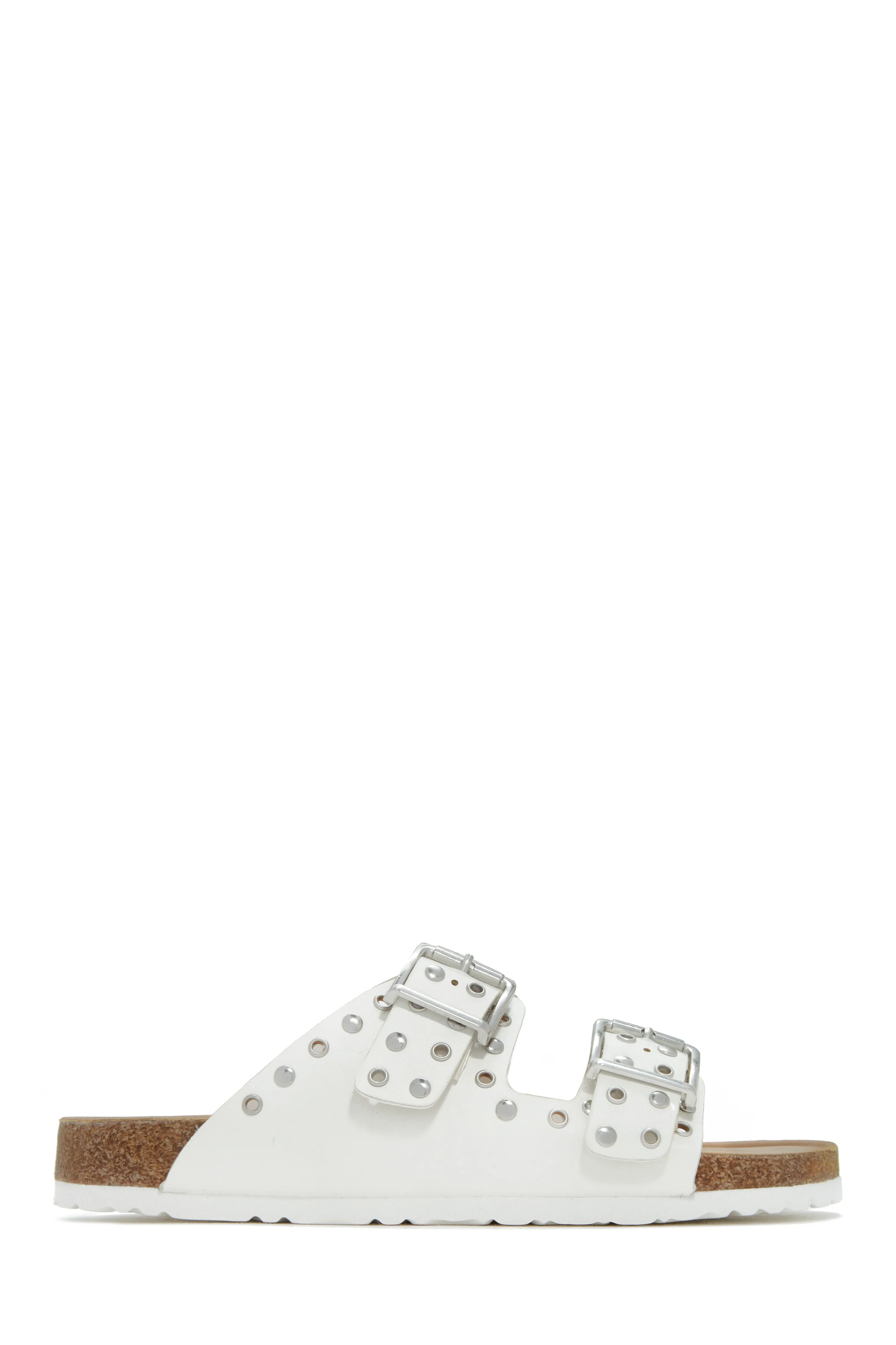 Corrina Slip On Sandals - White