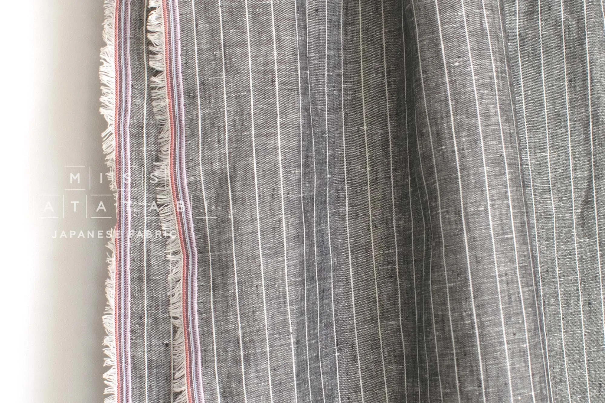 DEADSTOCK 100% Linen Stripes - 9002