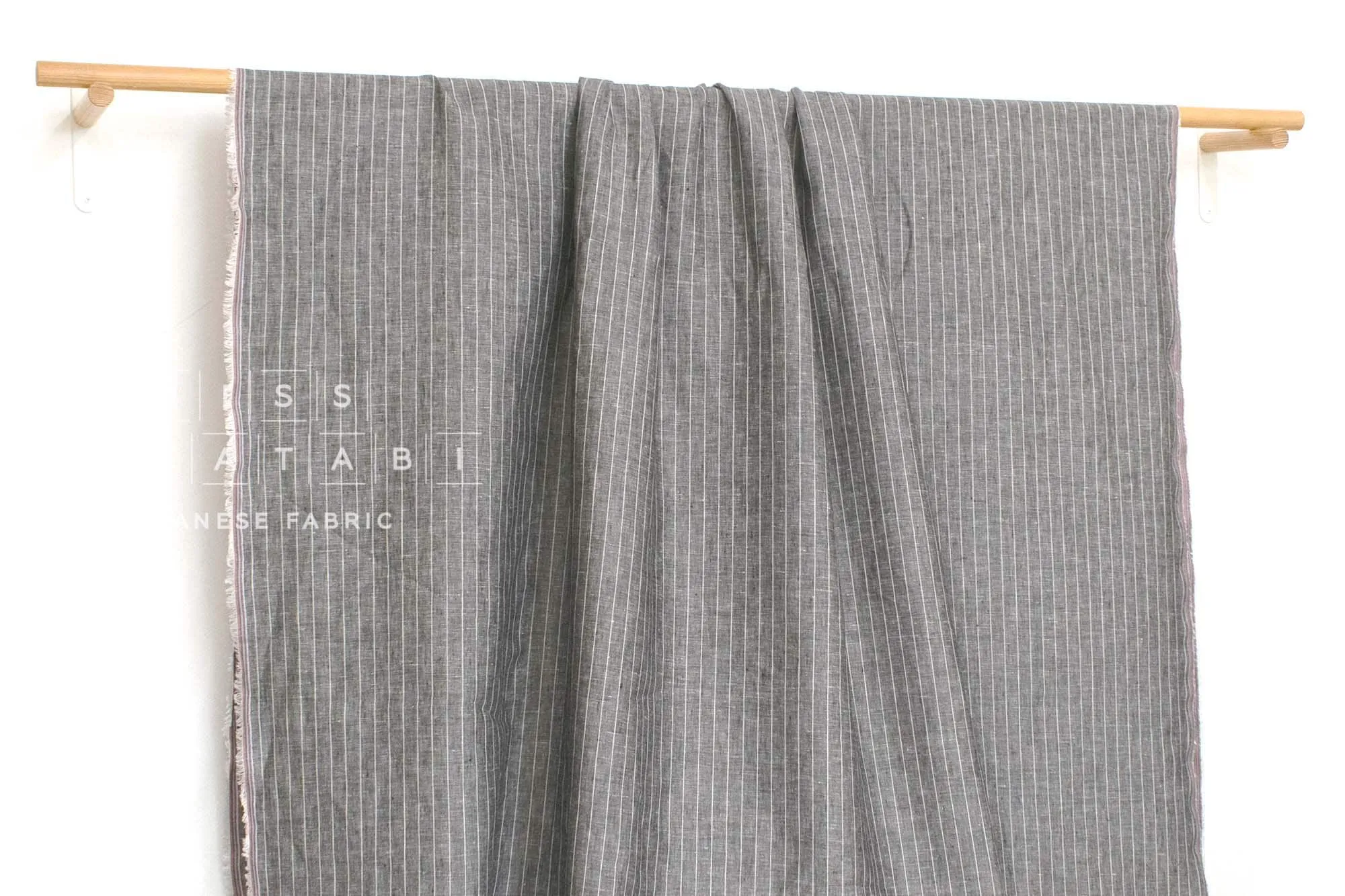 DEADSTOCK 100% Linen Stripes - 9002