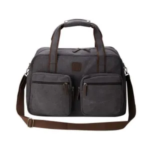 Escape Classic Canvas Weekender Travel Bag | Dark Grey