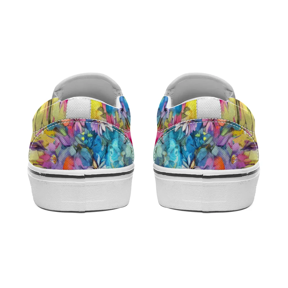 Flowers Collection - Unisex Slip-On Canvas Sneakers