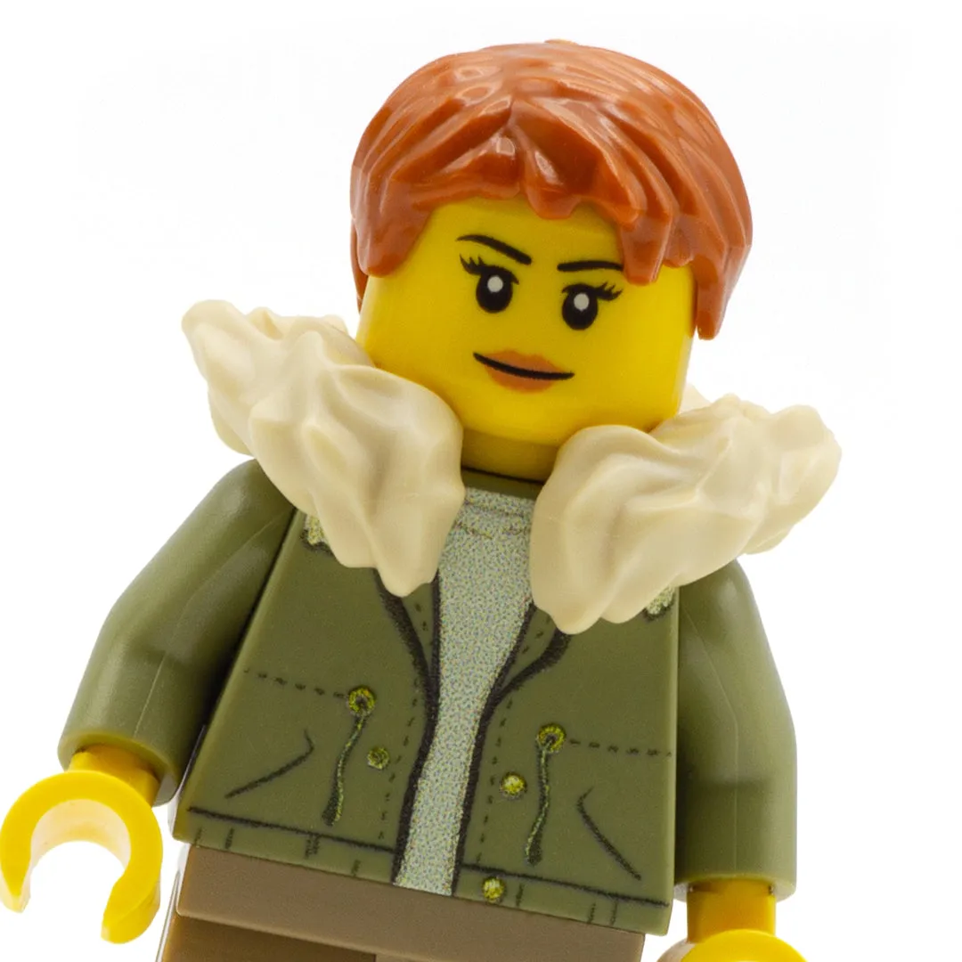 Furry Trim for Neck (various colours) - Minifigure Accessory (plastic toy)