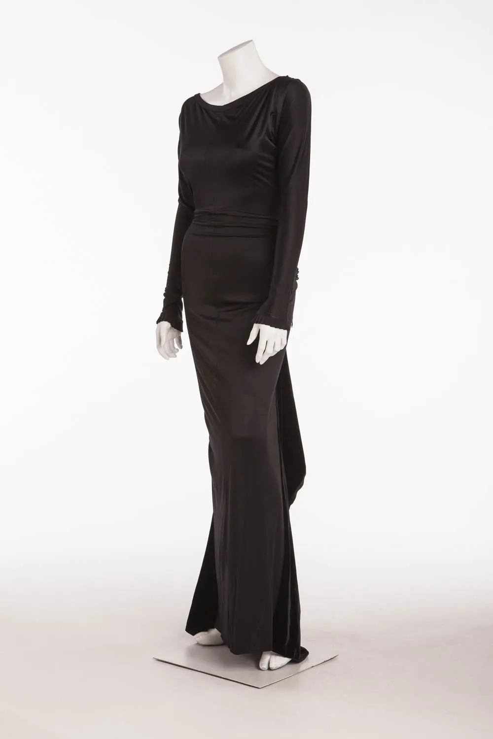 Gianfranco Ferre - Black Beaded Gown- IT 40