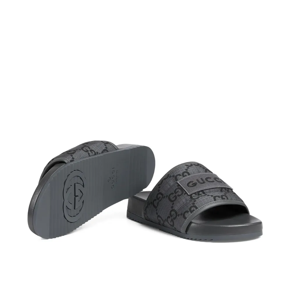 Gucci’s Logo Appliquéd Slides