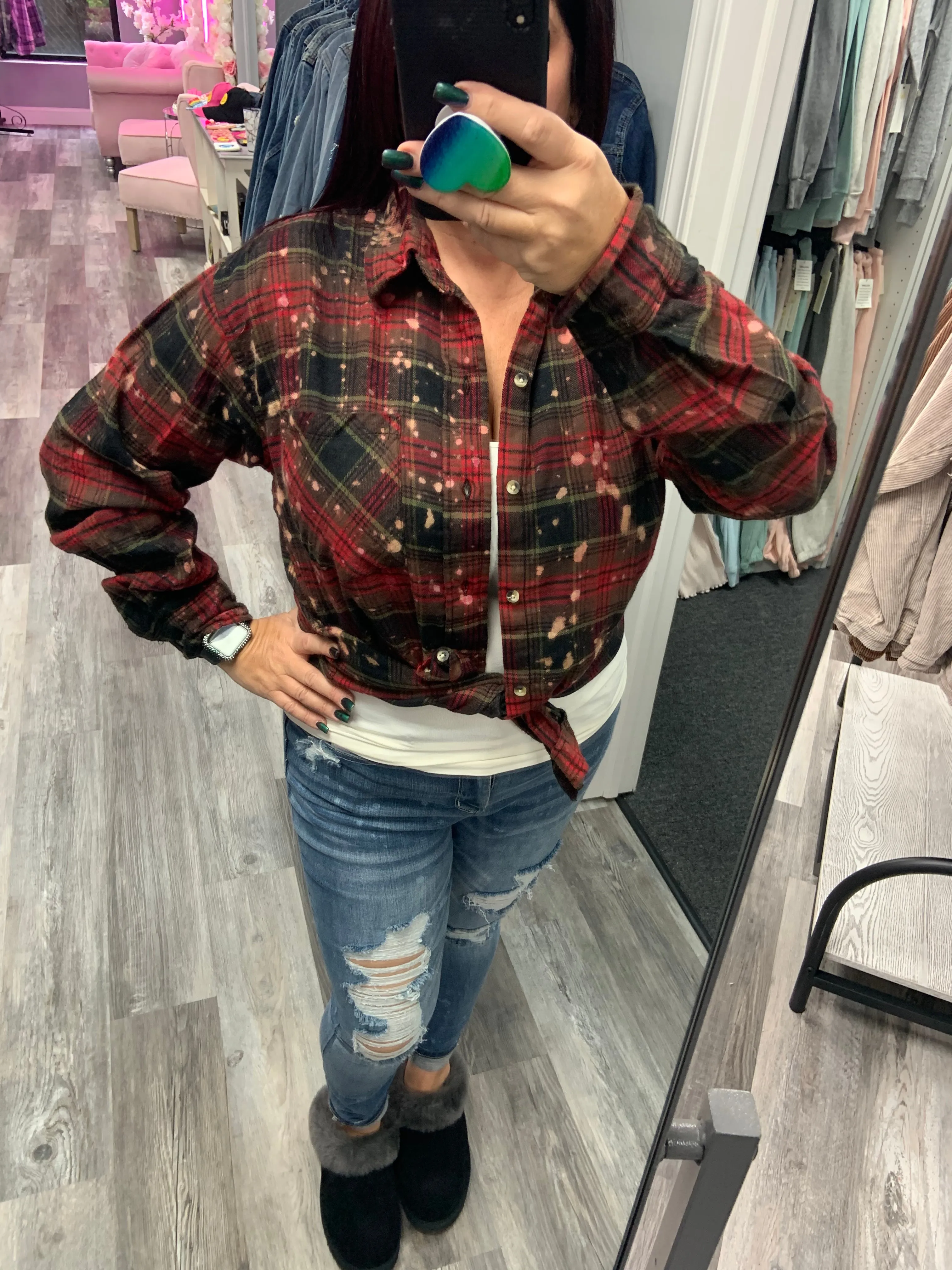 Hand Bleached Flannels - Assorted Colors