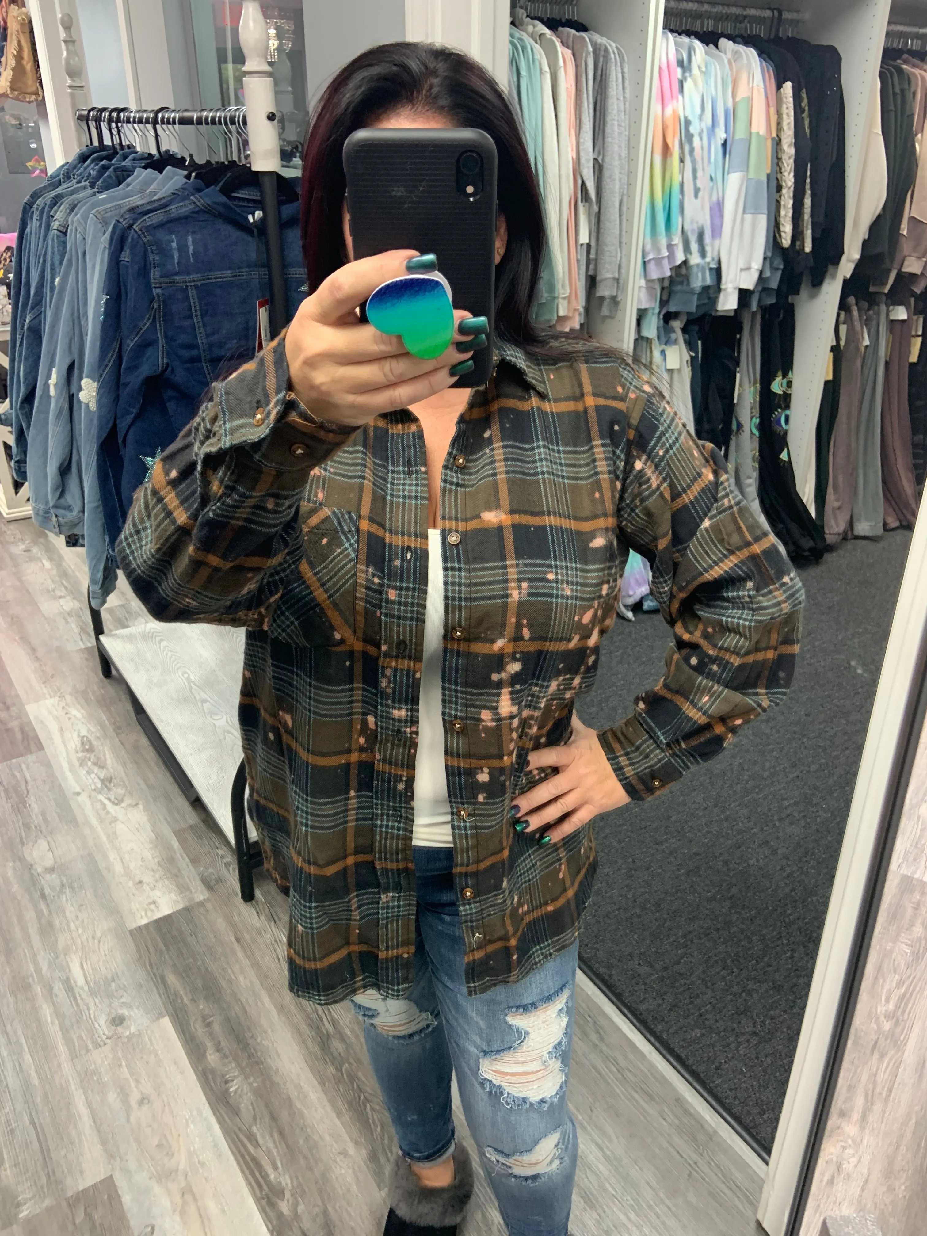 Hand Bleached Flannels - Assorted Colors