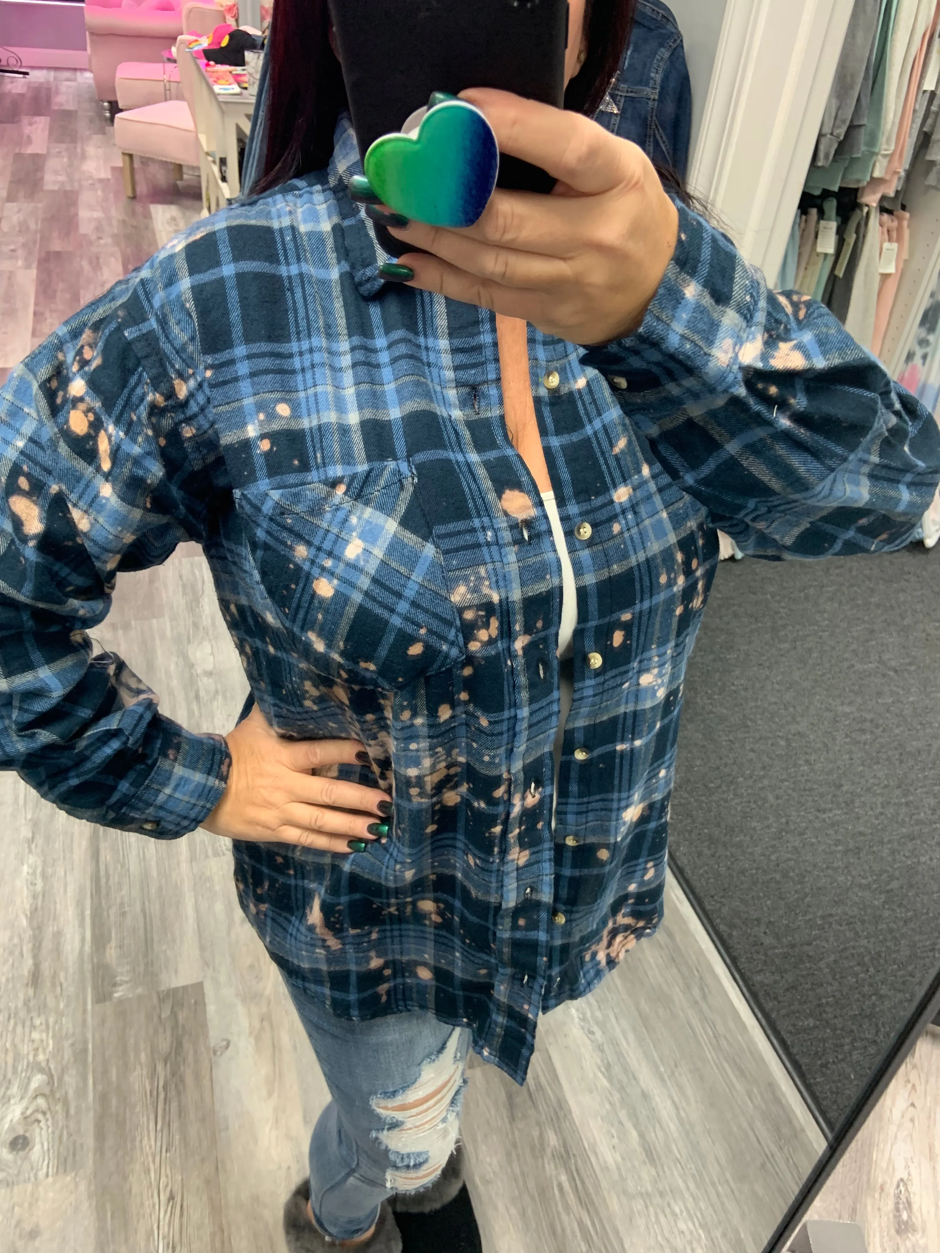 Hand Bleached Flannels - Assorted Colors