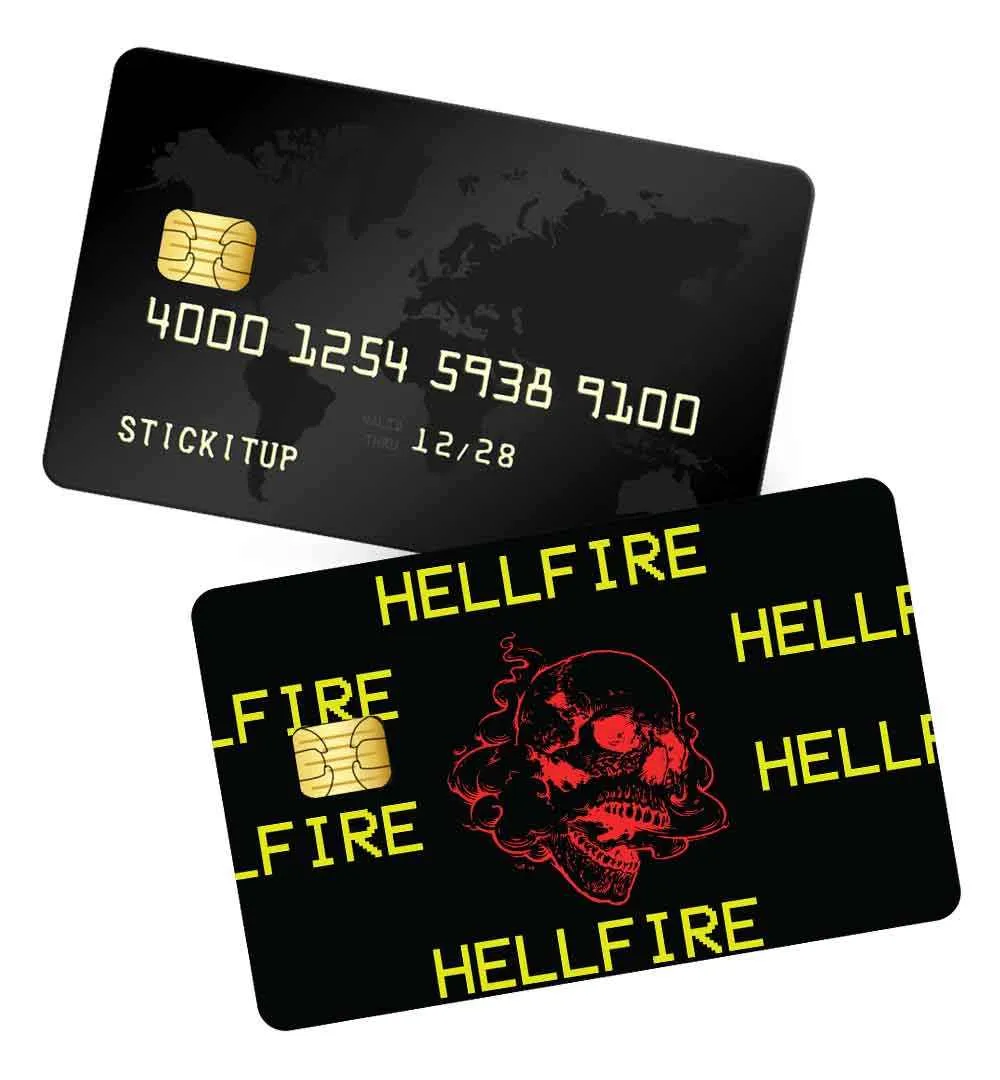 hell fire credit card skin