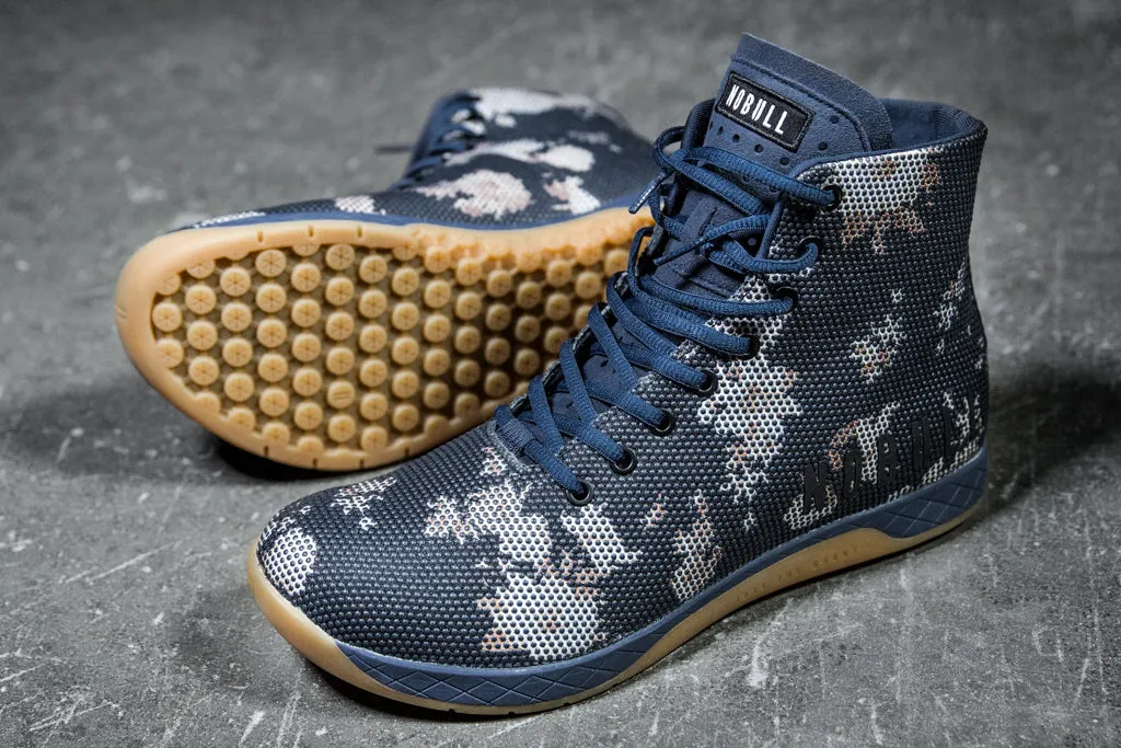 HIGH-TOP DARK FLORAL GUM TRAINER (MEN'S)