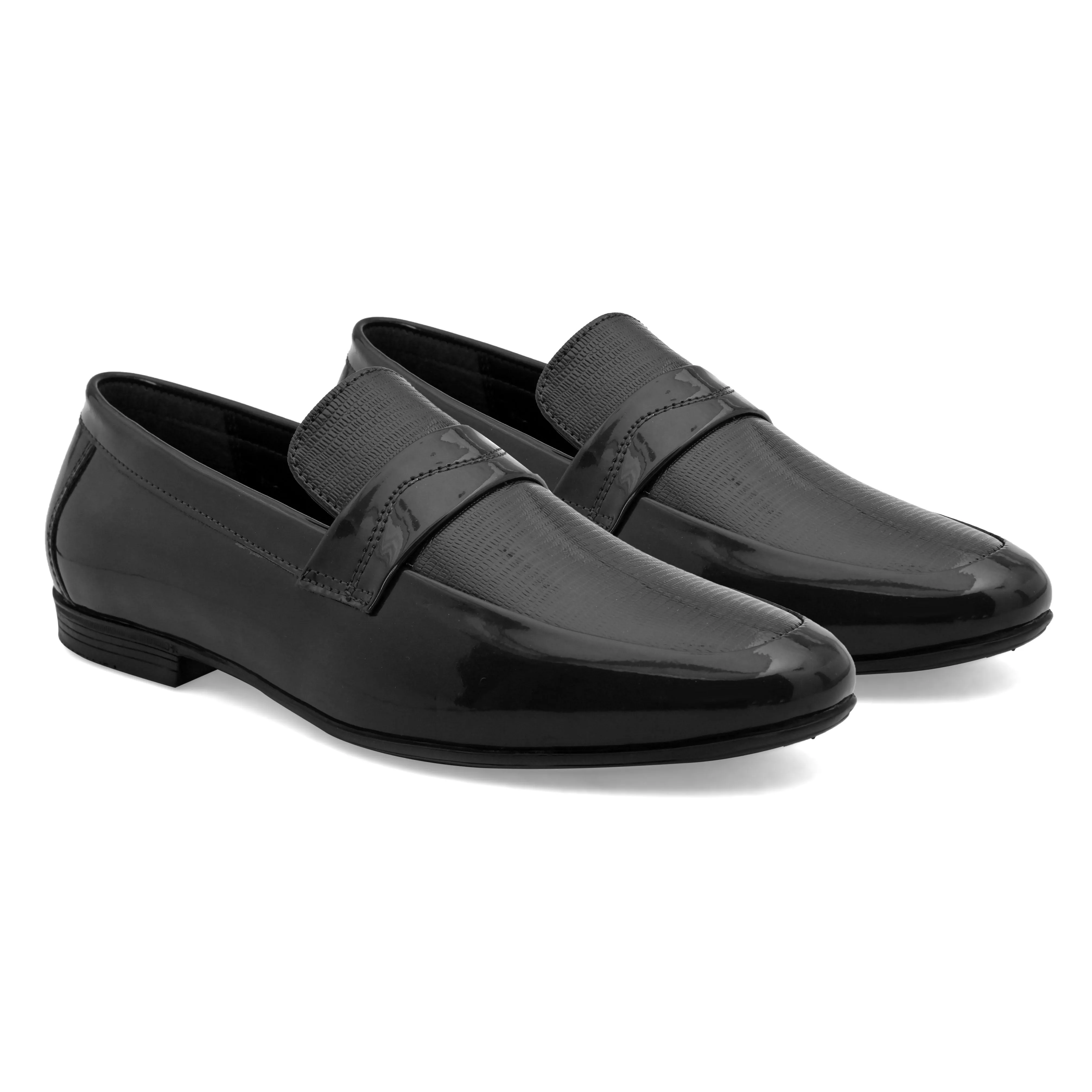 Irish Black Patent Slip-ons